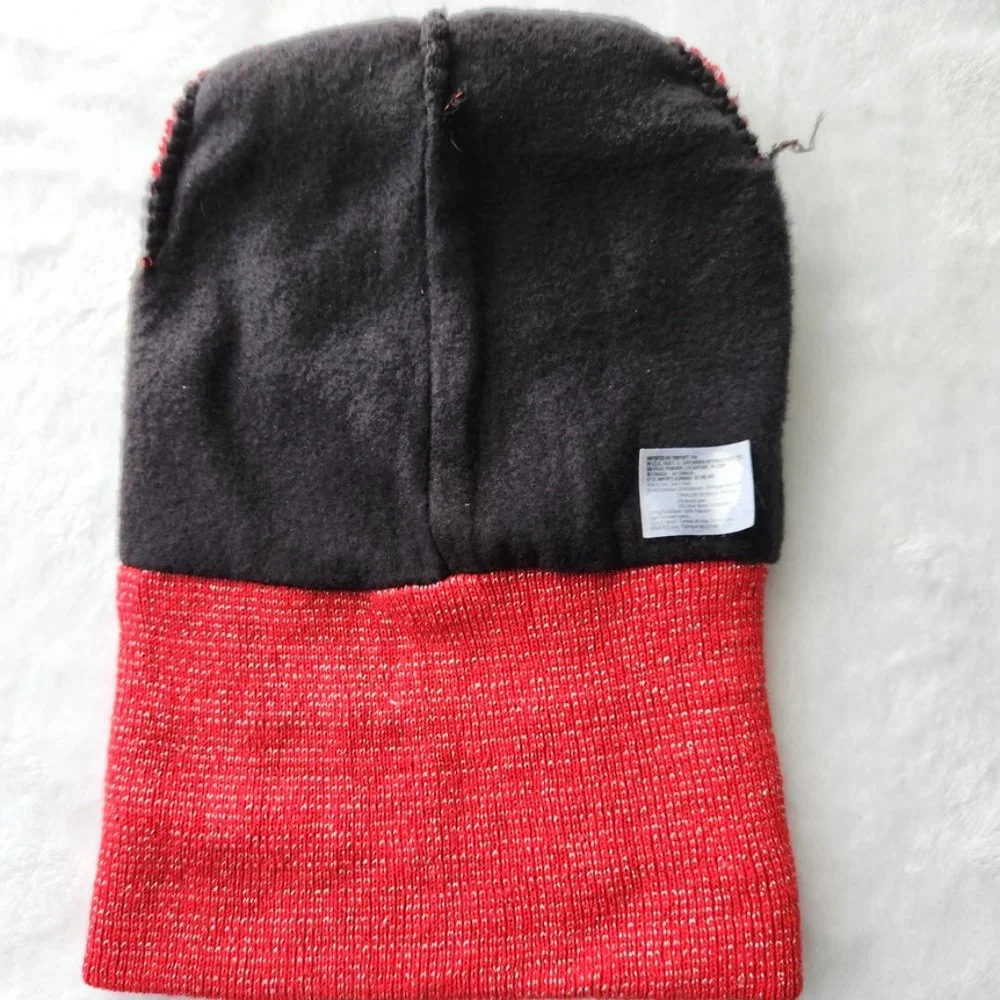 Red Metallic‎ Wool Blend Hat Fleece Lined Beanie Cozy